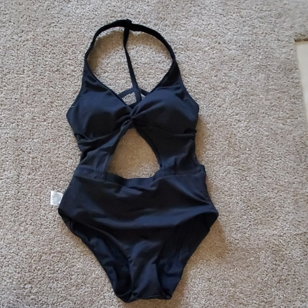 Rebecca Virtue Med one piece Swimsuit black